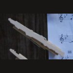 handmade solid wood score clip for oboe musician gift 